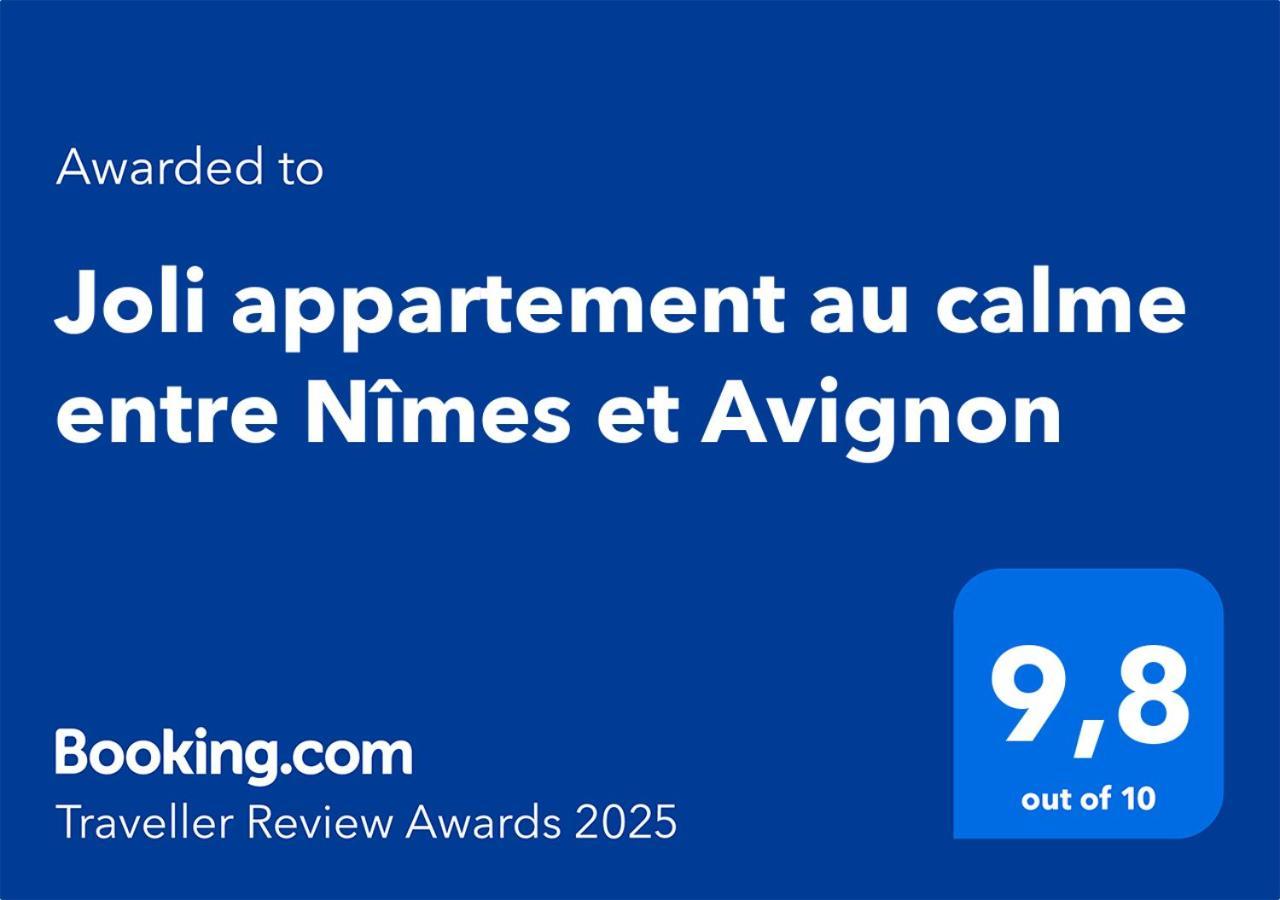 Joli Appartement Au Calme Entre Nimes Et Avignon Meynes Exteriér fotografie